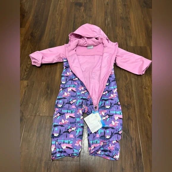 *Brand New* 3T Columbia Critter Jitters Rain Suit Muddy Buddy - Picture 2 of 4
